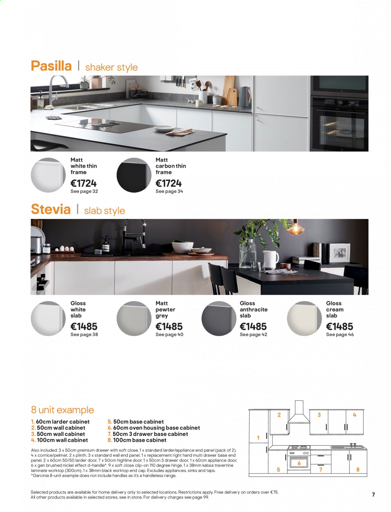 thumbnail - B&Q offer  - Sales products - cabinet, wall cabinet, drawer base. Page 7.