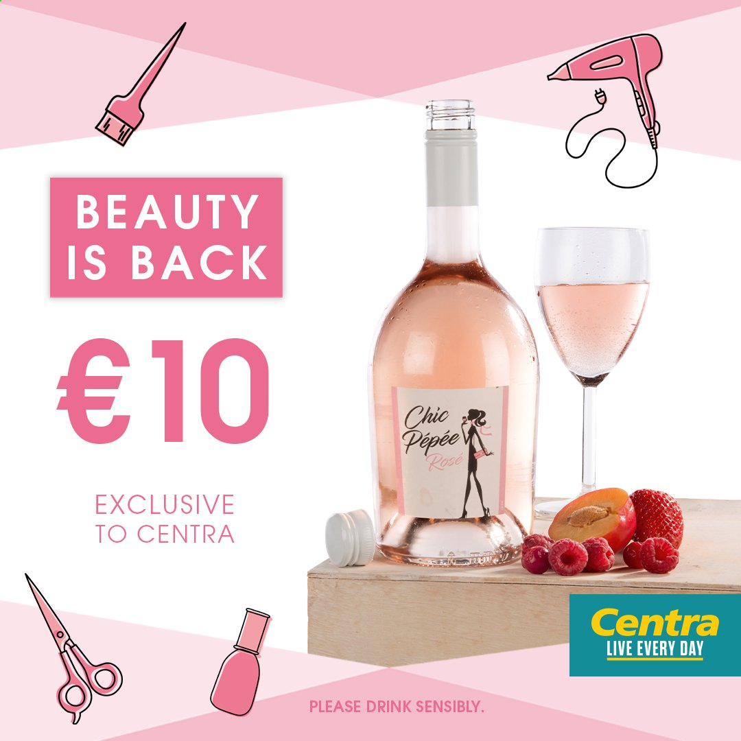 thumbnail - Centra offer  - Sales products - wine, rosé wine. Page 1.