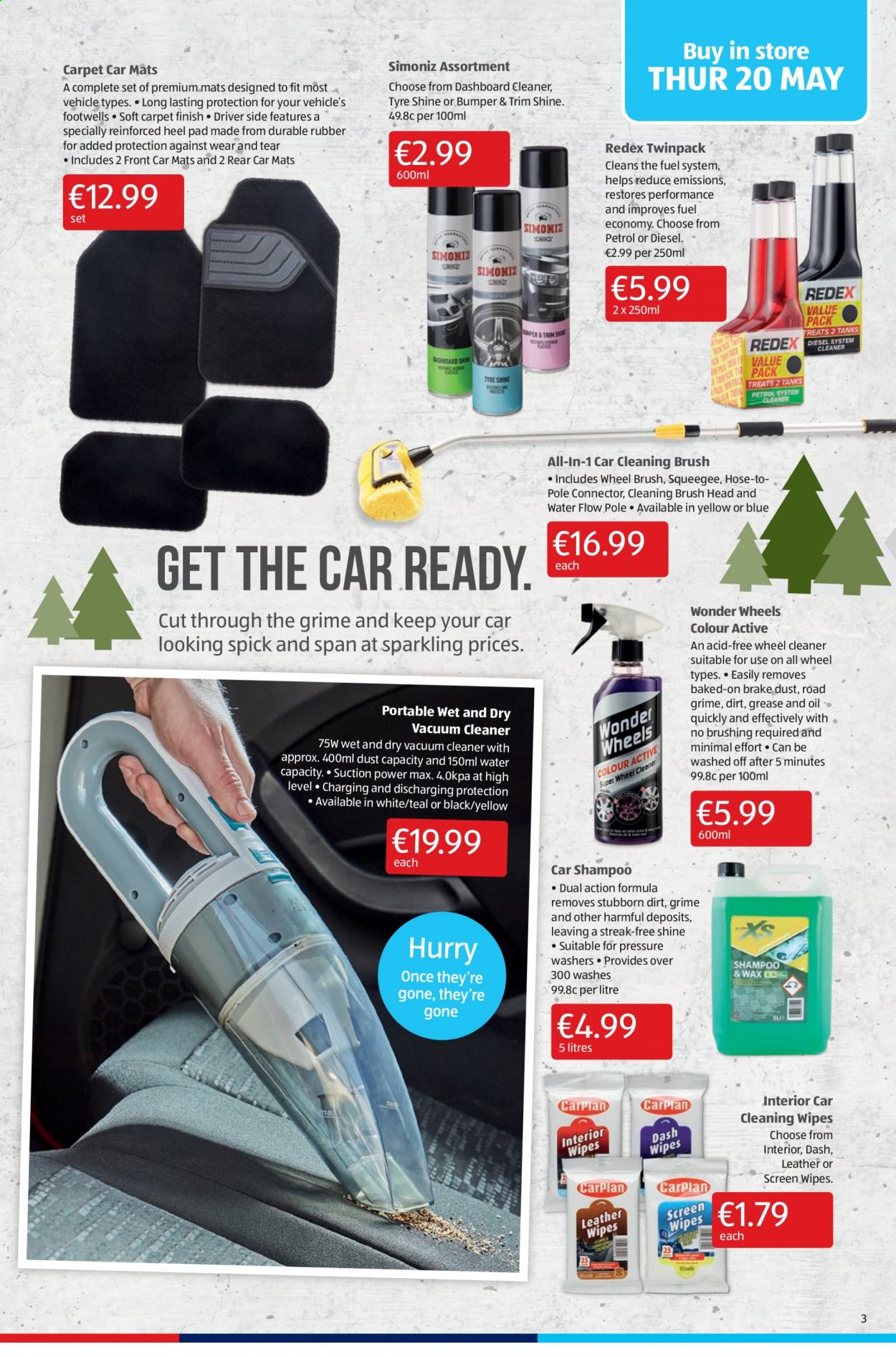 thumbnail - Aldi offer  - 20.05.2021 - 26.05.2021 - Sales products - oil, cleansing wipes, wipes, shampoo, brush head, brush. Page 3.