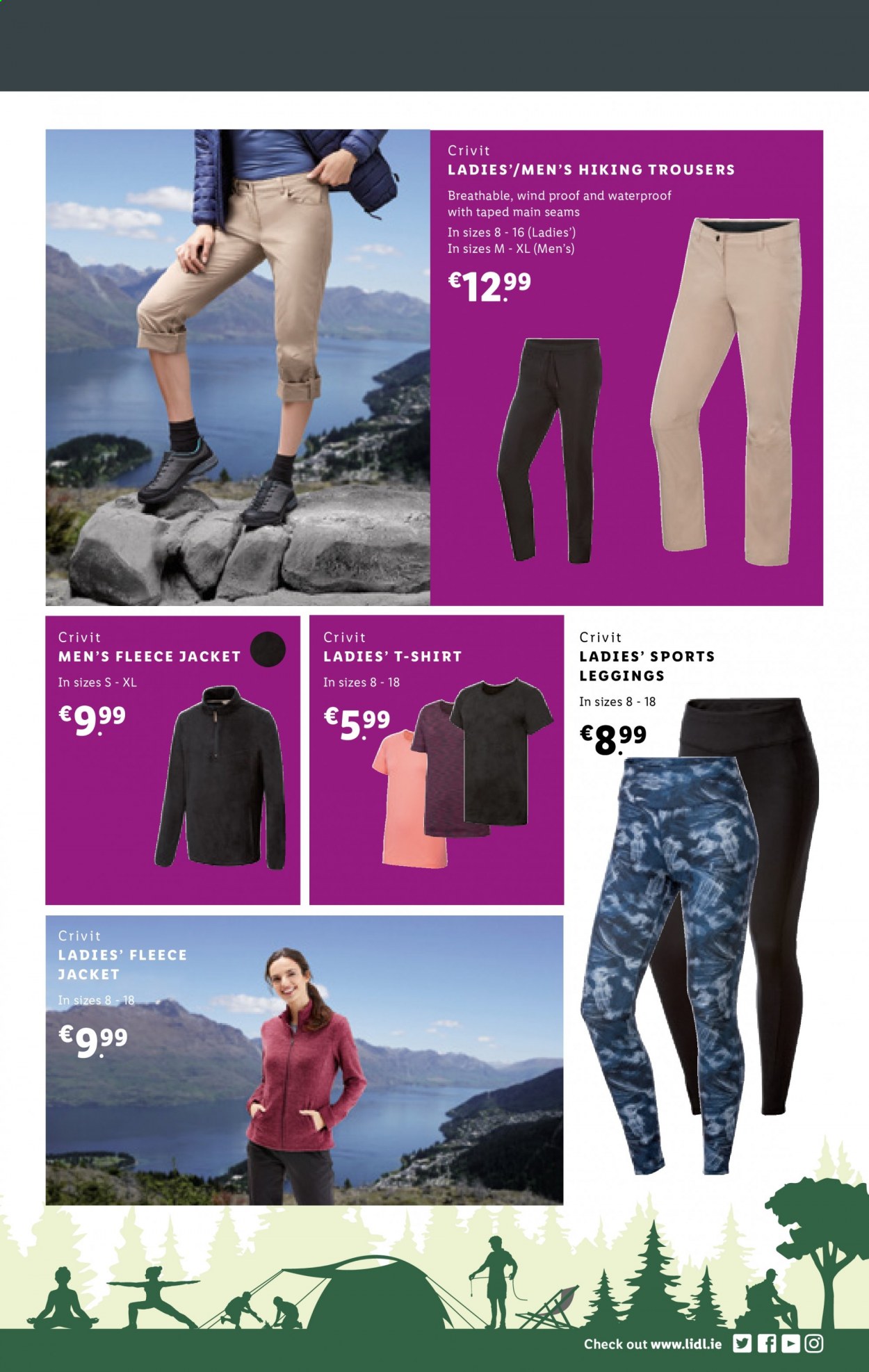thumbnail - Lidl offer  - 20.05.2021 - 20.05.2021 - Sales products - Crivit, jacket, trousers, t-shirt, leggings. Page 2.
