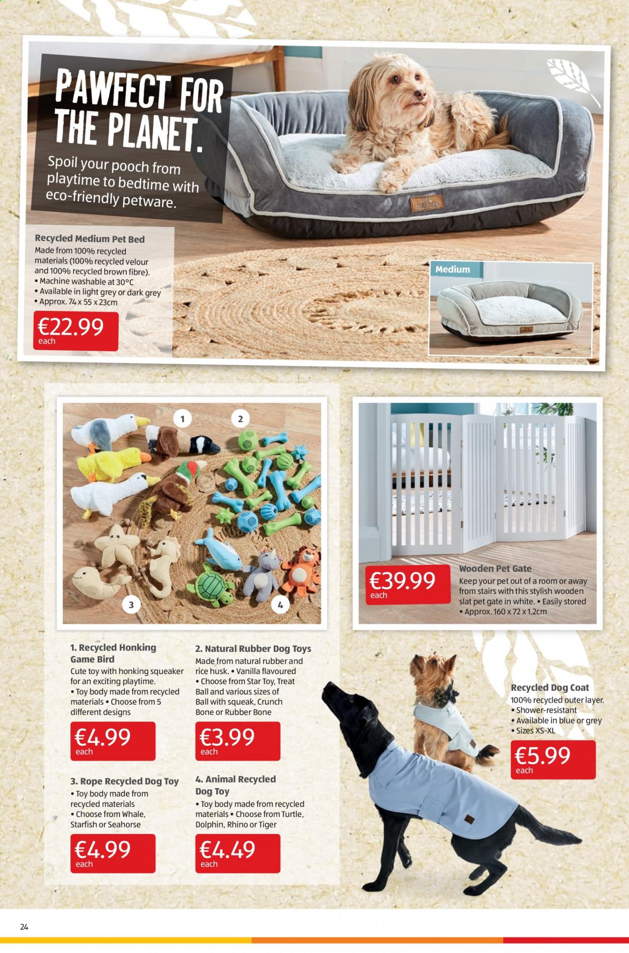 thumbnail - Aldi offer  - 27.05.2021 - 02.06.2021 - Sales products - rice, pet bed, dog toy, squeaker. Page 24.