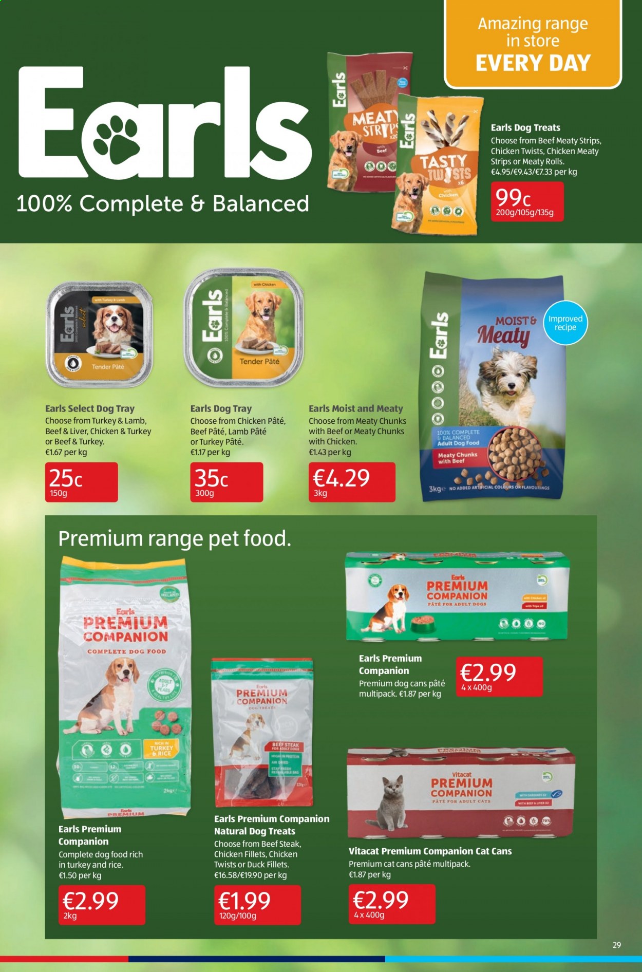 thumbnail - Aldi offer  - 27.05.2021 - 02.06.2021 - Sales products - strips, rice, beef meat, beef steak, steak, tray, animal food, dog food. Page 29.