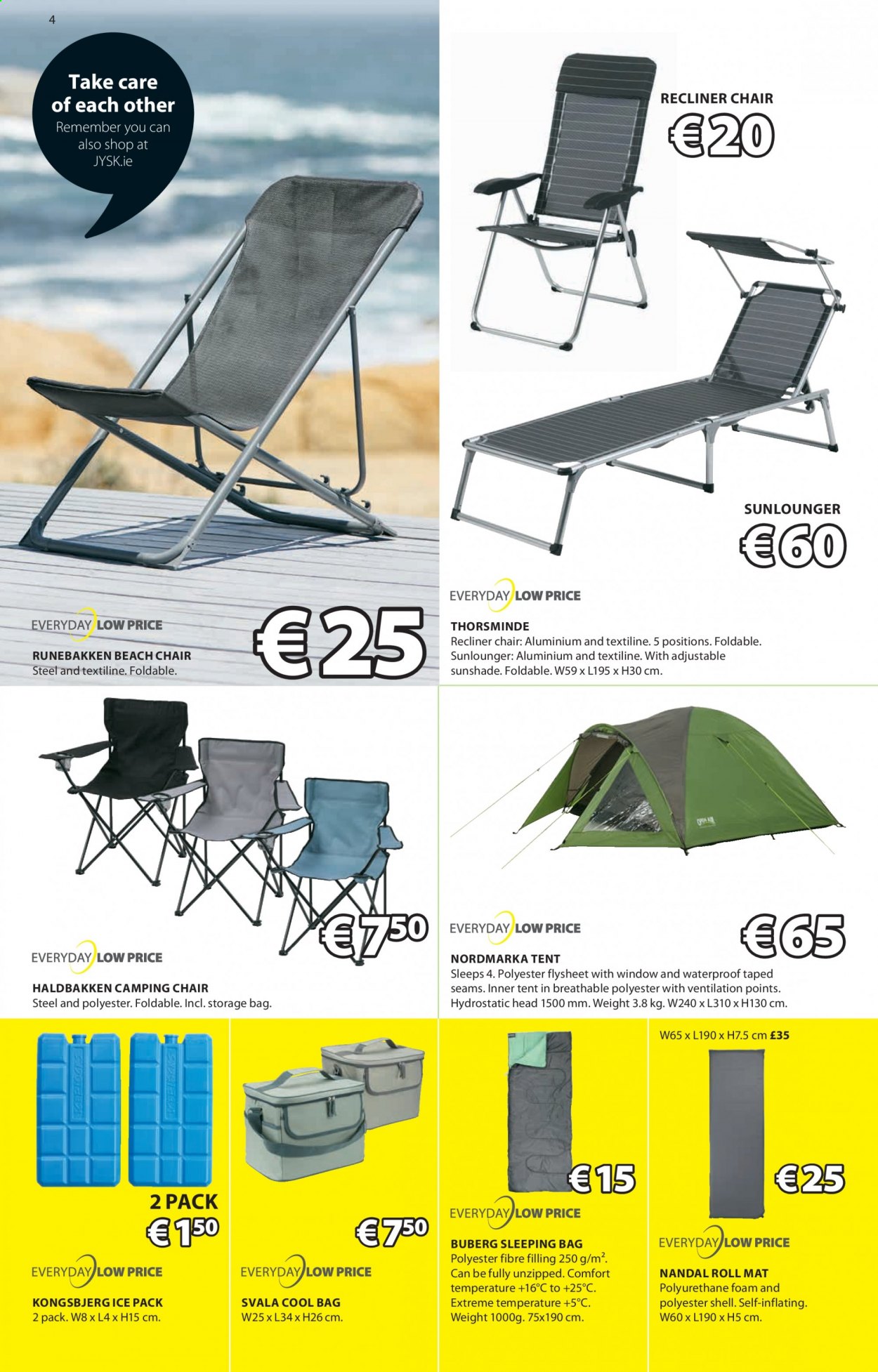thumbnail - JYSK offer  - 27.05.2021 - 09.06.2021 - Sales products - chair, recliner chair, beach chair. Page 4.