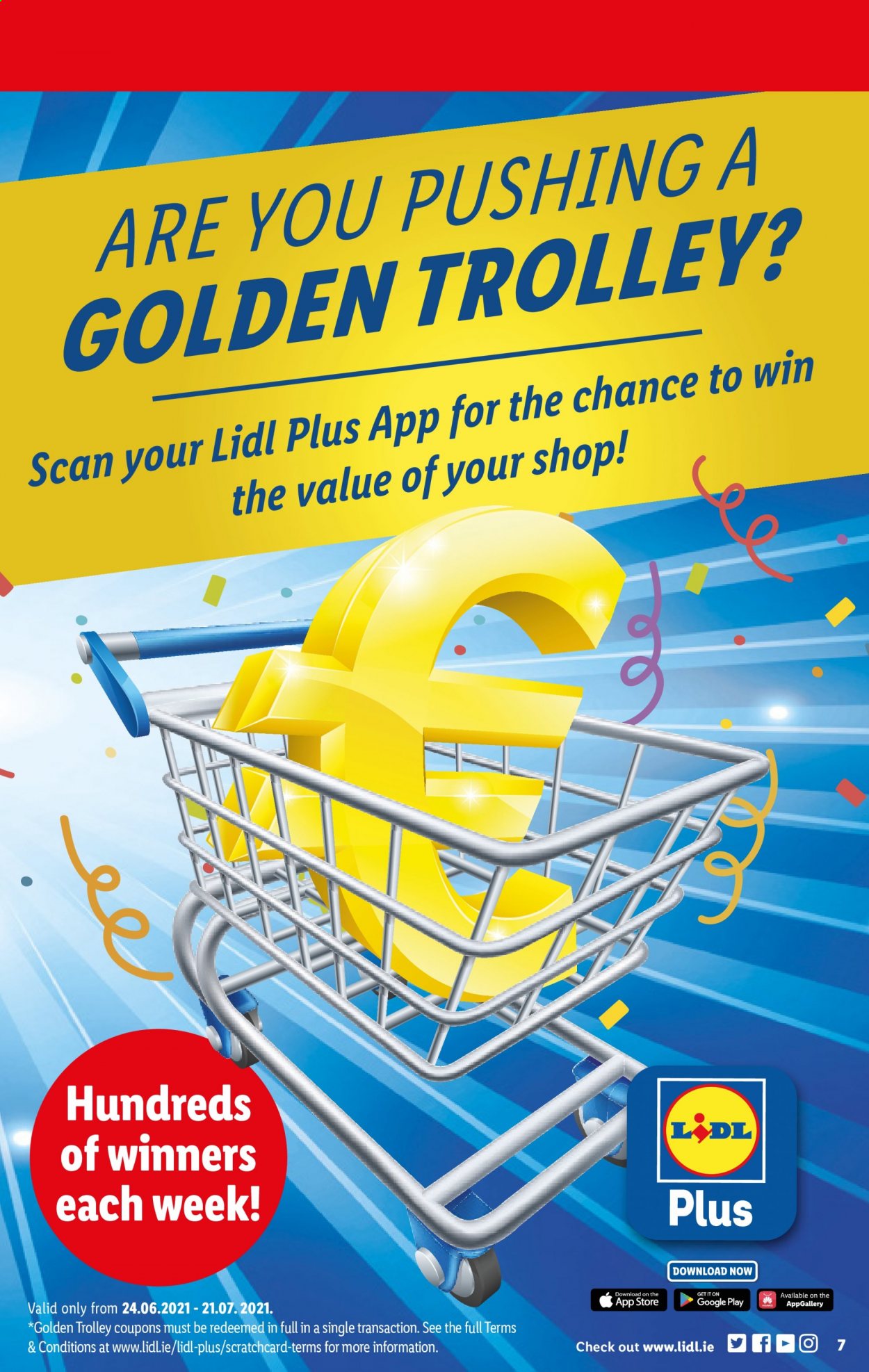 thumbnail - Lidl offer  - 24.06.2021 - 30.06.2021 - Sales products - trolley. Page 7.