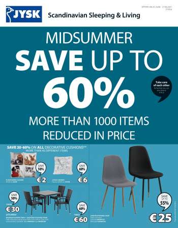 JYSK offer  - 24.6.2021 - 27.6.2021.