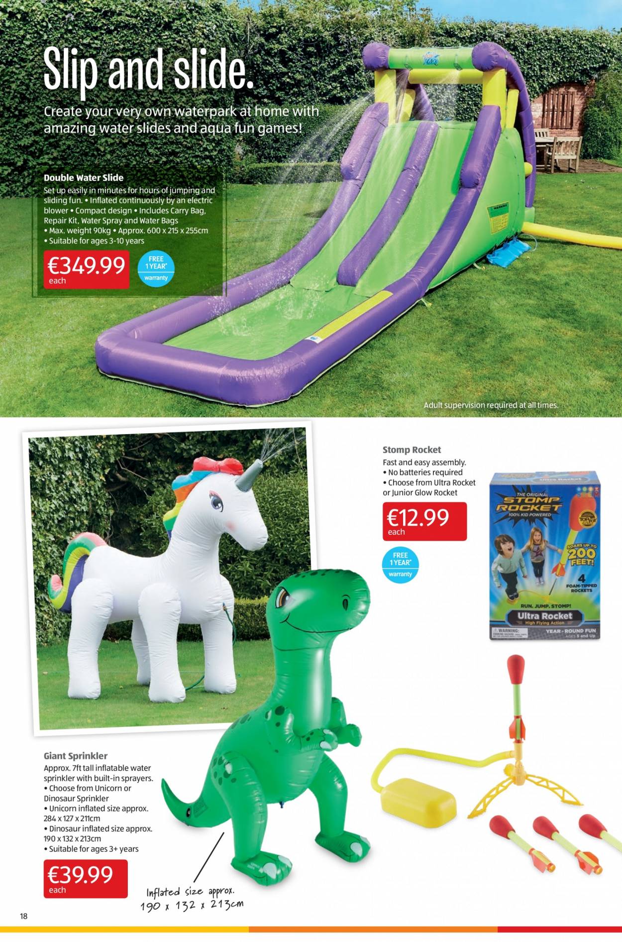 thumbnail - Aldi offer  - 08.07.2021 - 14.07.2021 - Sales products - rocket, dinosaur. Page 18.