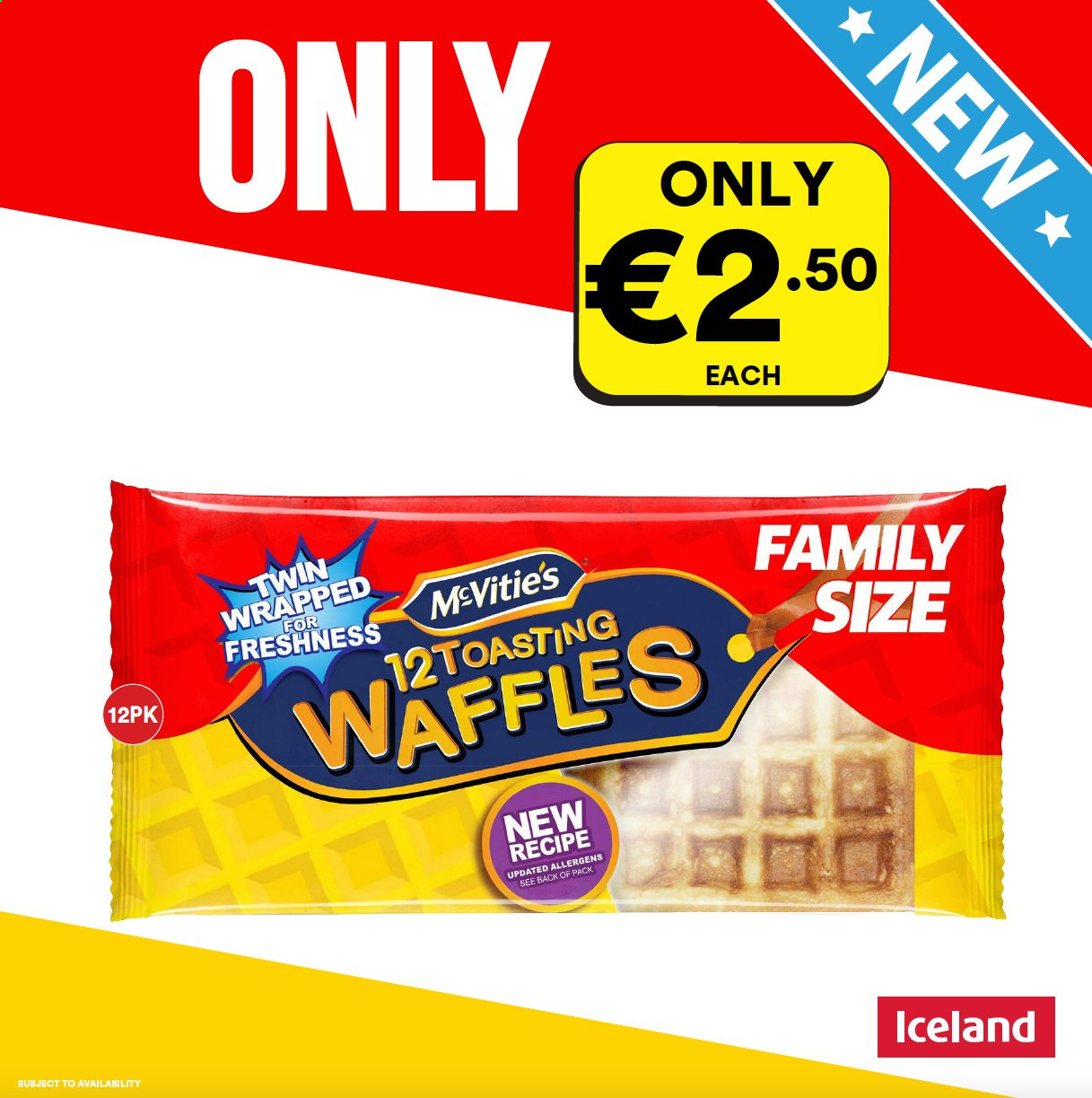 thumbnail - Iceland offer  - Sales products - waffles. Page 1.