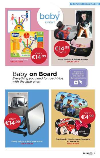 Dunnes Stores offer  - 13.7.2021 - 9.8.2021.