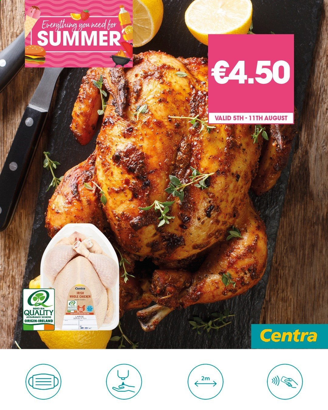 thumbnail - Centra offer  - 05.08.2021 - 11.08.2021 - Sales products - whole chicken. Page 1.