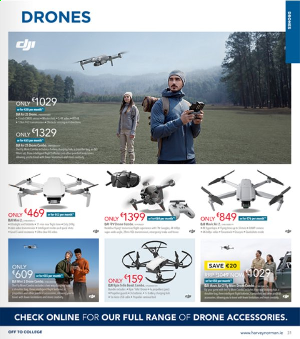 thumbnail - Harvey Norman offer  - 18.08.2021 - 18.10.2021 - Sales products - drone. Page 31.