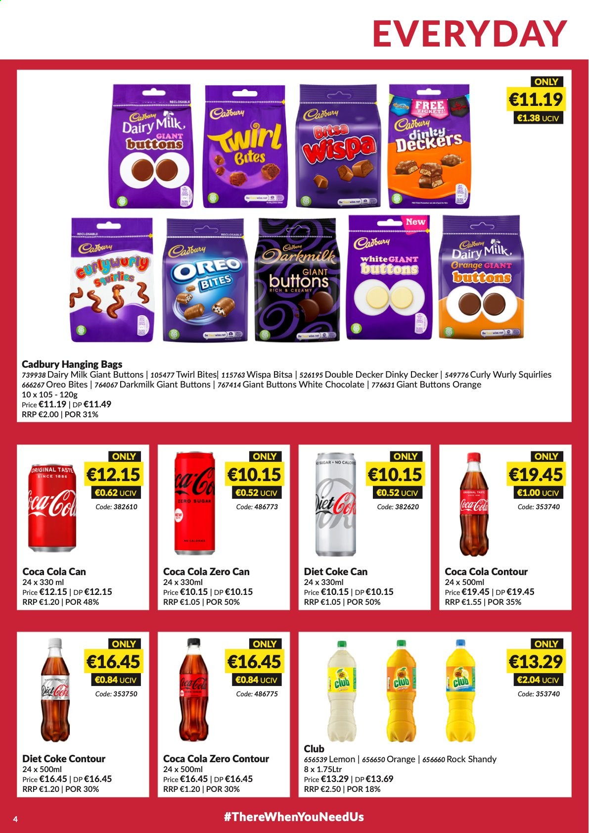 thumbnail - MUSGRAVE Market Place offer  - 29.08.2021 - 25.09.2021 - Sales products - oranges, Oreo, white chocolate, chocolate, Cadbury, Dairy Milk, Coca-Cola, Diet Coke, Coca-Cola zero. Page 4.