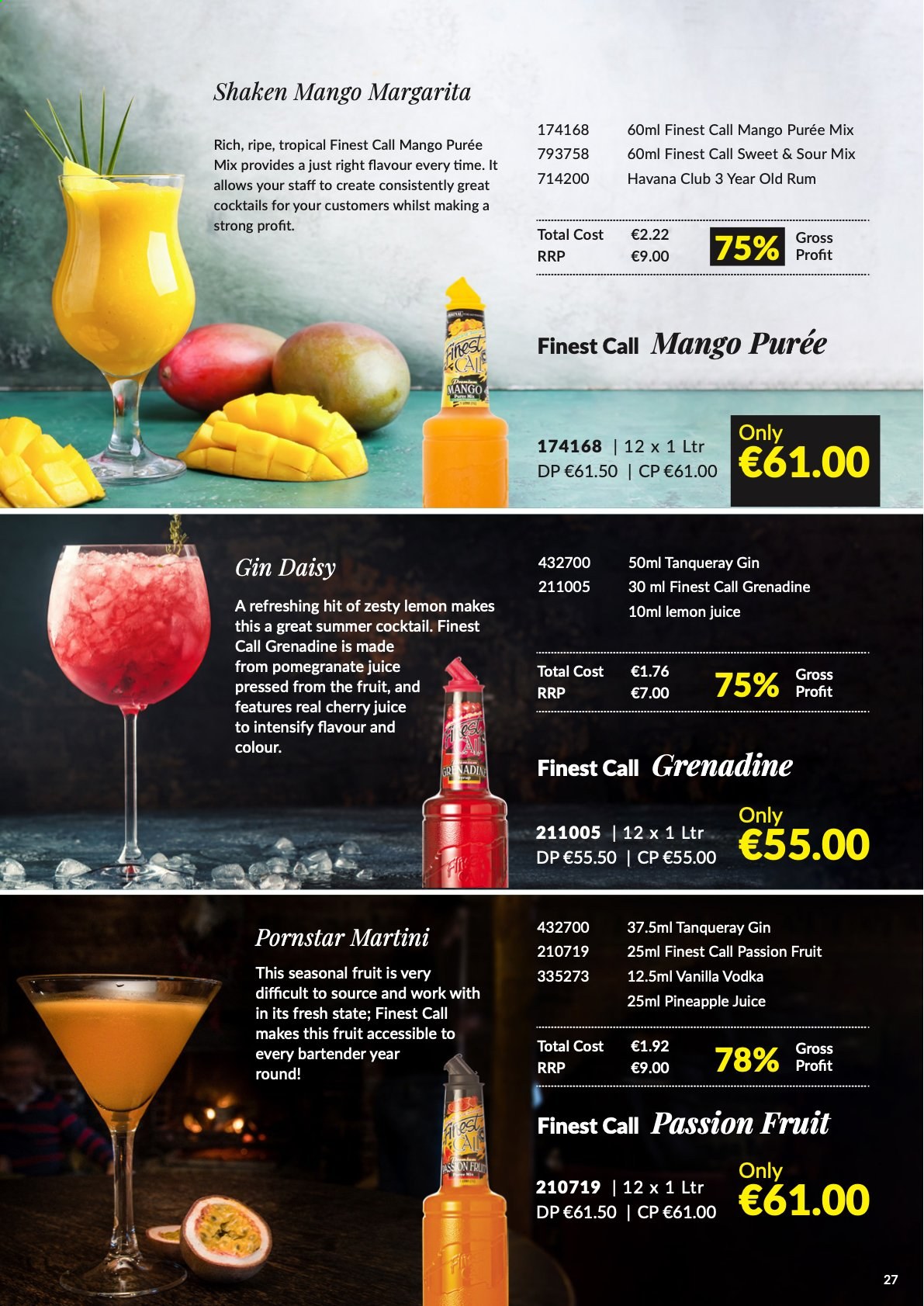 thumbnail - MUSGRAVE Market Place offer  - 22.08.2021 - 02.10.2021 - Sales products - pineapple, cherries, pomegranate, pineapple juice, cherry juice, grenadine, lemon juice, gin, rum, vodka, Martini. Page 27.