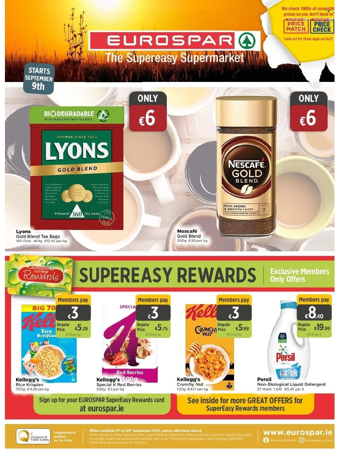 EUROSPAR offer - 09.09.2021 - 29.09.2021. Page 1