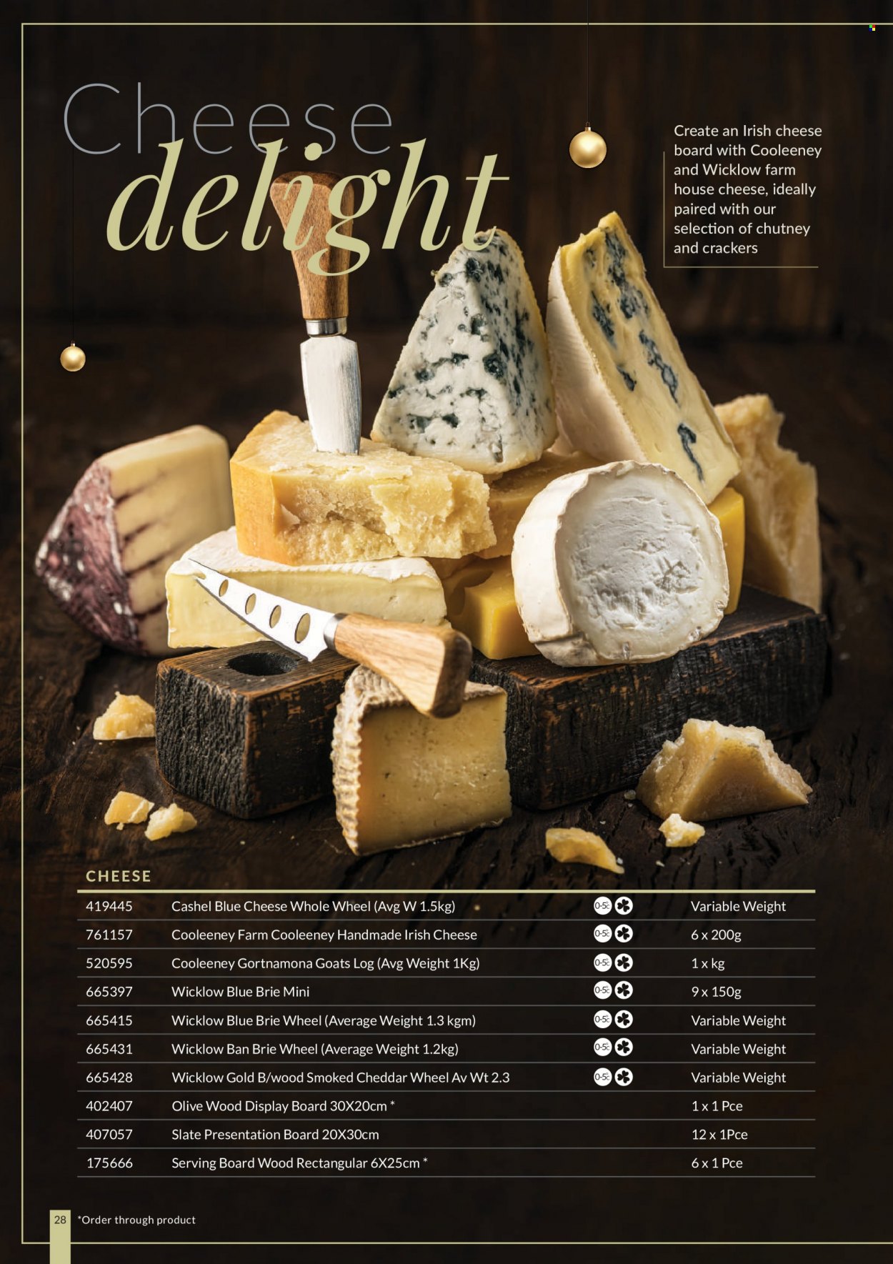 thumbnail - MUSGRAVE Market Place offer  - Sales products - blue cheese, cheddar, cheese, brie, crackers, chutney. Page 28.