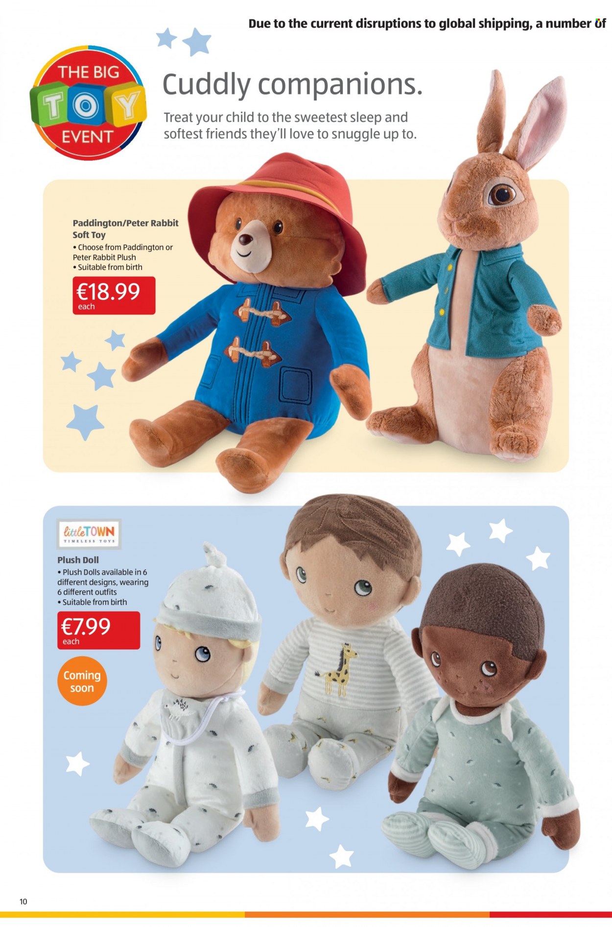 thumbnail - Aldi offer  - 21.10.2021 - 27.10.2021 - Sales products - Snuggle, doll, toys. Page 10.