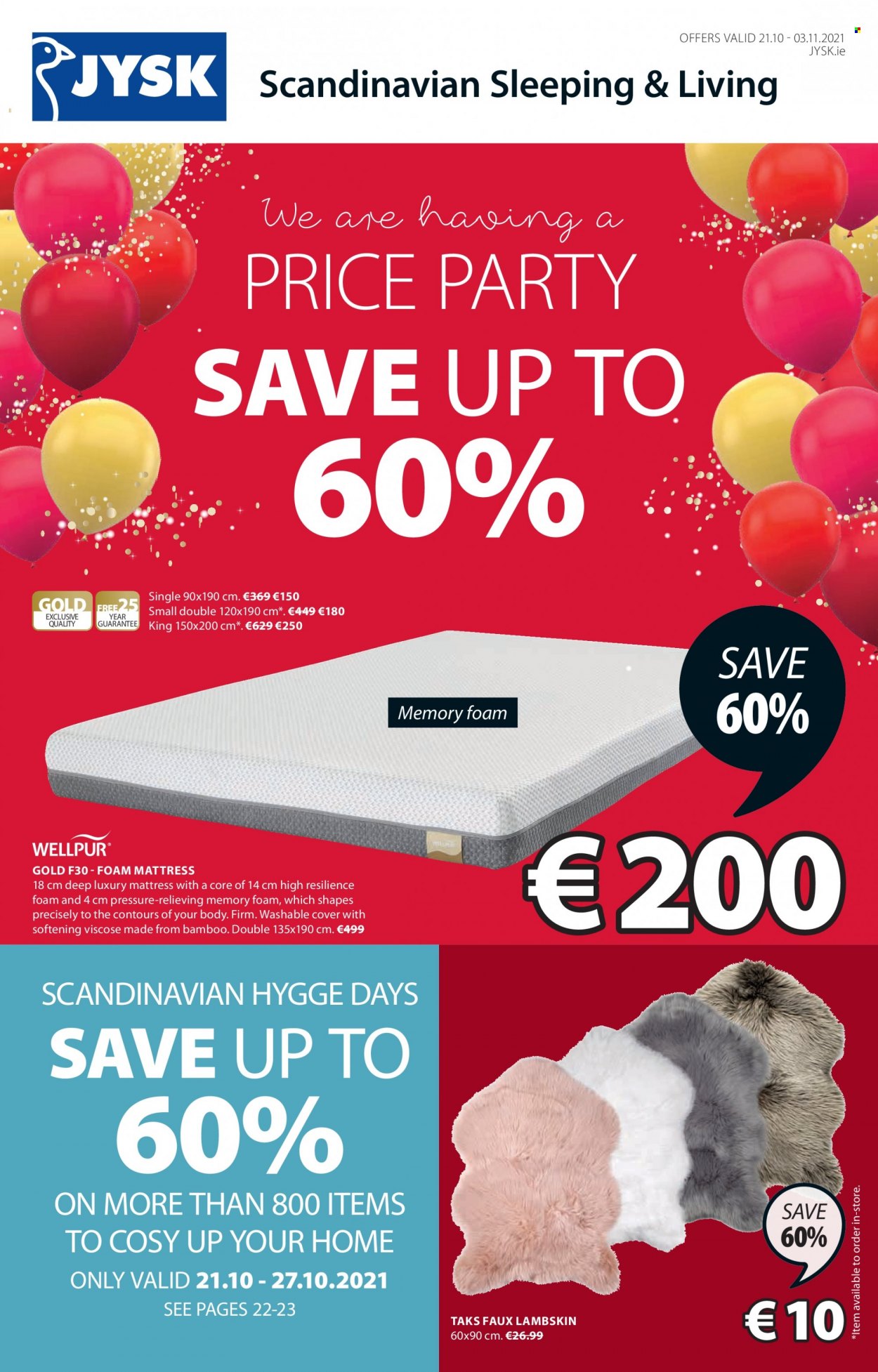 JYSK offer - 21.10.2021 - 03.11.2021. Page 1