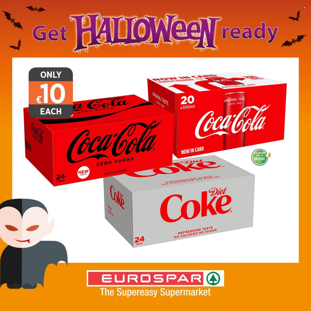 EUROSPAR offer  - Sales products - Coca-Cola, Coca-Cola zero. Page 5.