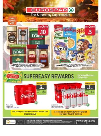 EUROSPAR offer  - 21.10.2021 - 10.11.2021.