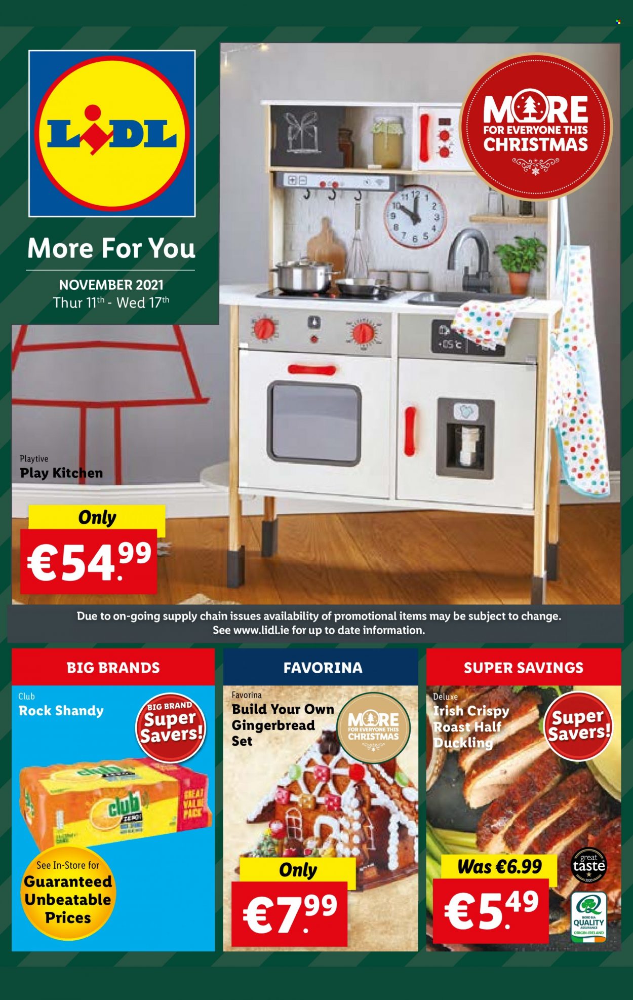 thumbnail - Lidl offer  - 11.11.2021 - 17.11.2021 - Sales products - gingerbread. Page 1.