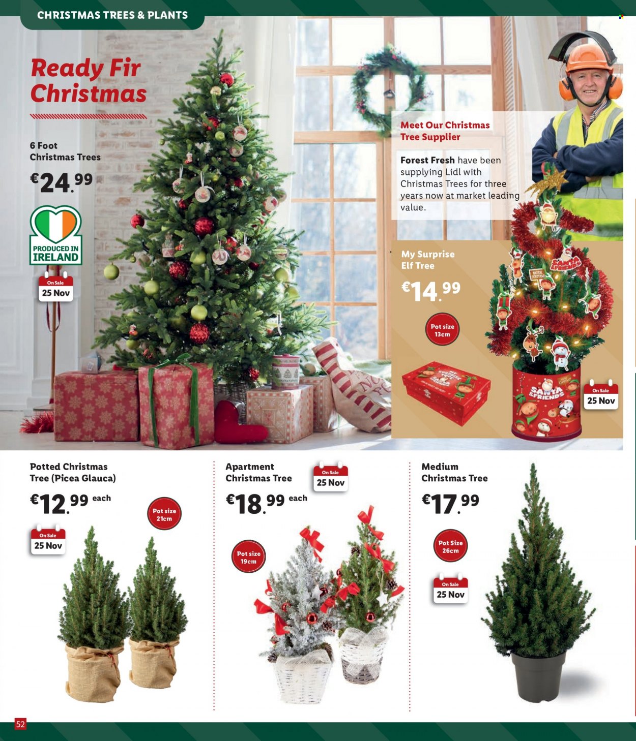 thumbnail - Lidl offer  - Sales products - Elf, christmas tree, pot. Page 52.