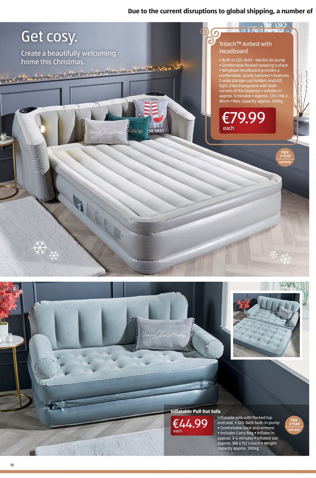 thumbnail - Aldi offer  - 18.11.2021 - 24.11.2021 - Sales products - cup, airbed, pump. Page 16.