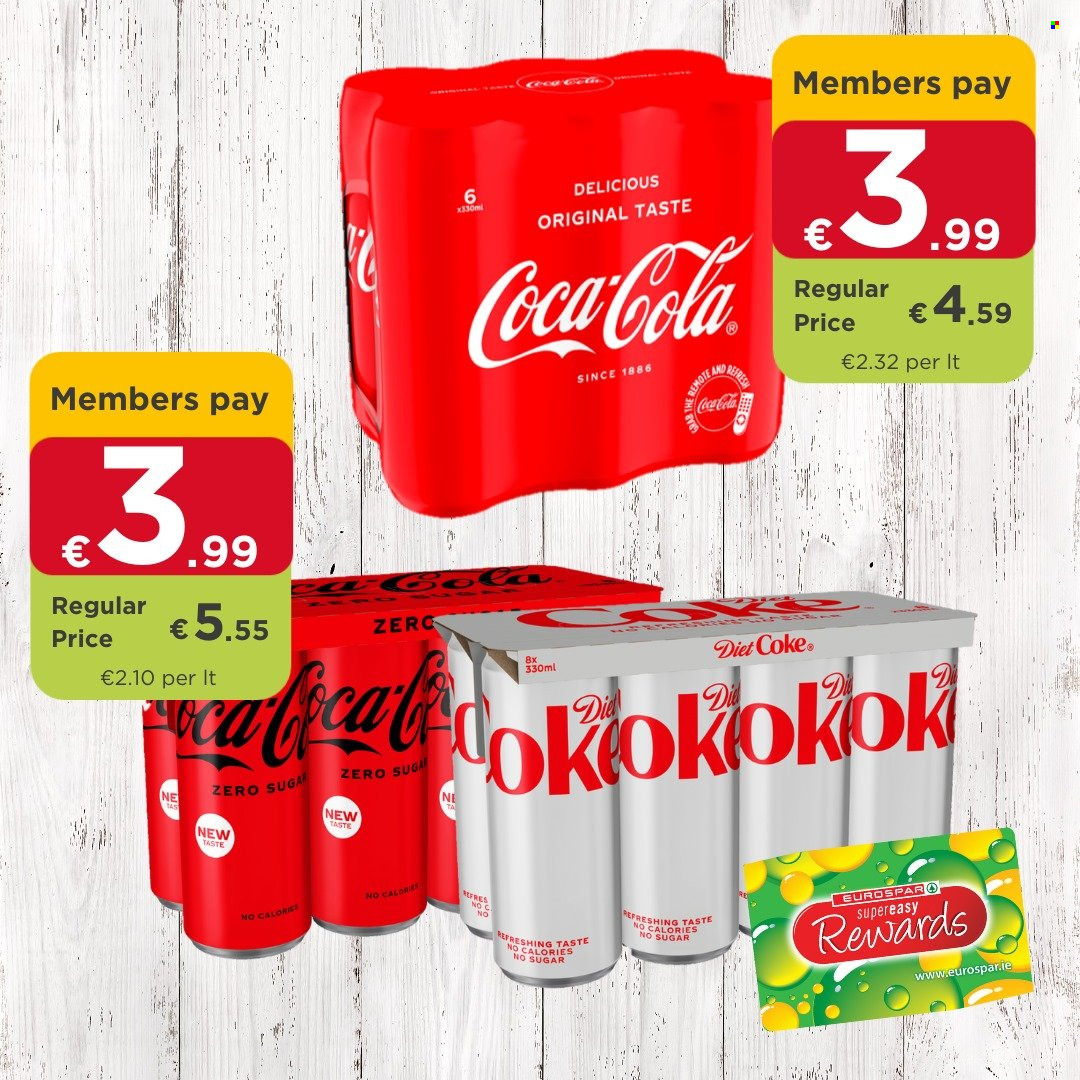 thumbnail - EUROSPAR offer  - 13.11.2021 - 21.11.2021 - Sales products - Coca-Cola, Diet Coke. Page 1.