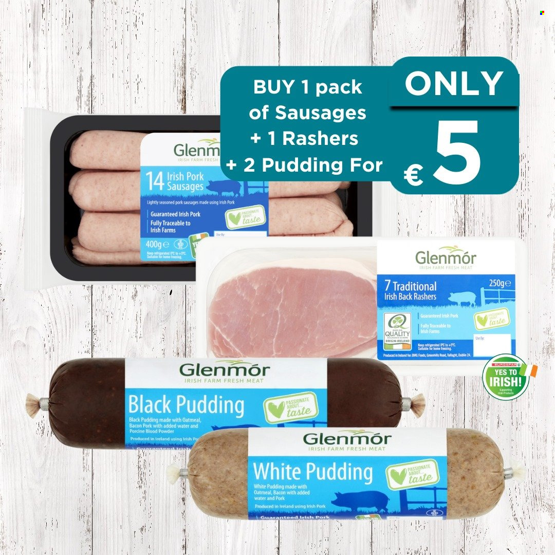 thumbnail - EUROSPAR offer  - 13.11.2021 - 21.11.2021 - Sales products - bacon, black pudding, sausage, oatmeal, Koo, L'Or. Page 3.