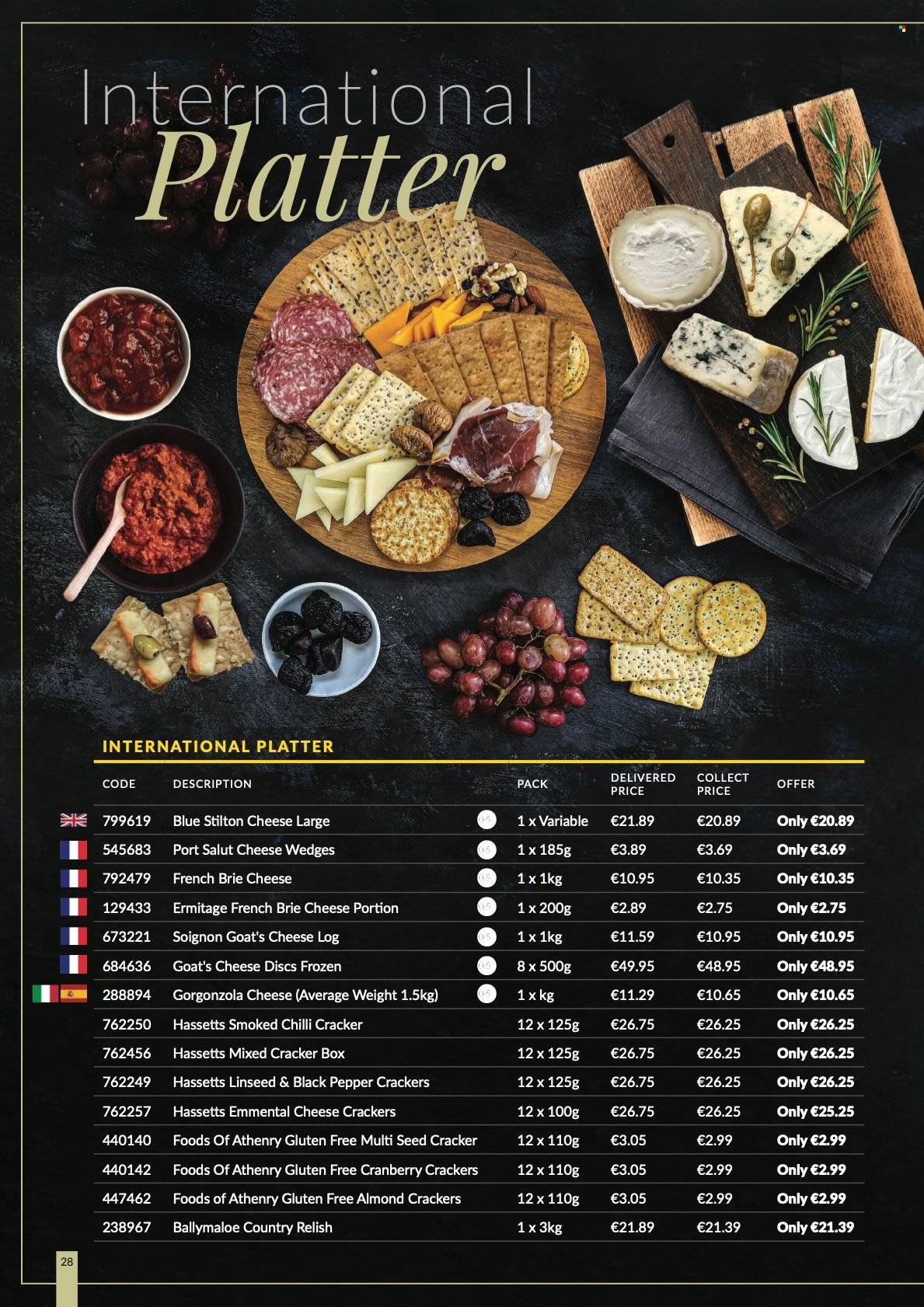 thumbnail - MUSGRAVE Market Place offer  - 14.11.2021 - 08.01.2022 - Sales products - Stilton, brie, gorgonzola, crackers, black pepper, plant seeds. Page 28.