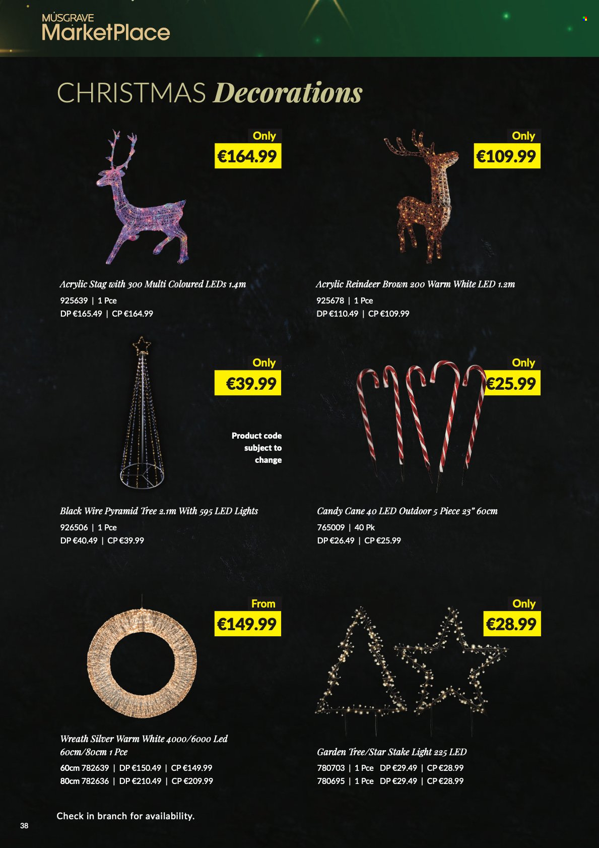 MUSGRAVE Market Place offer - 14.11.2021 - 08.01.2022. Page 38