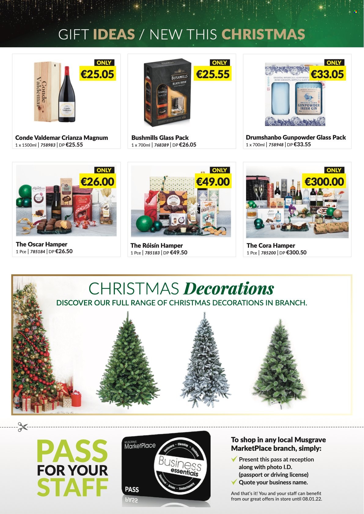 thumbnail - MUSGRAVE Market Place offer  - 14.11.2021 - 08.01.2022 - Sales products - hamper, Magnum, gin. Page 4.