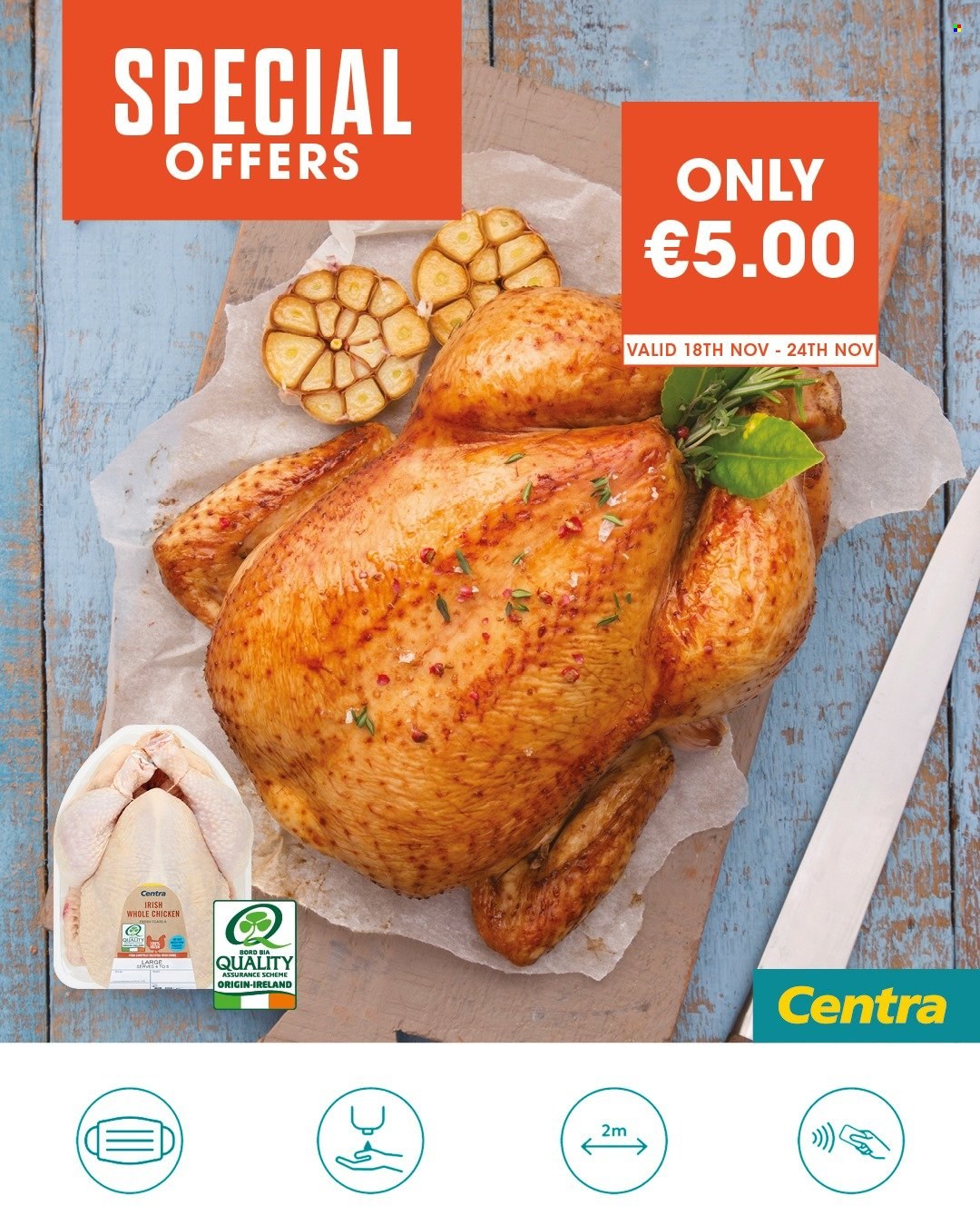 thumbnail - Centra offer  - 18.11.2021 - 24.11.2021 - Sales products - whole chicken. Page 1.