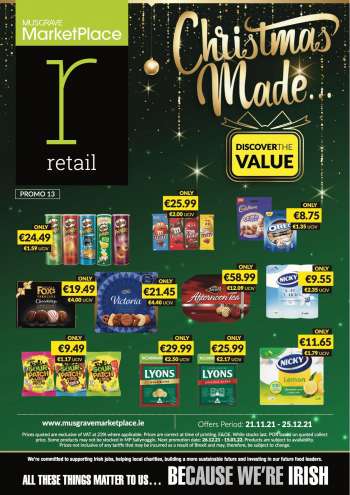 MUSGRAVE Market Place offer  - 21.11.2021 - 25.12.2021.