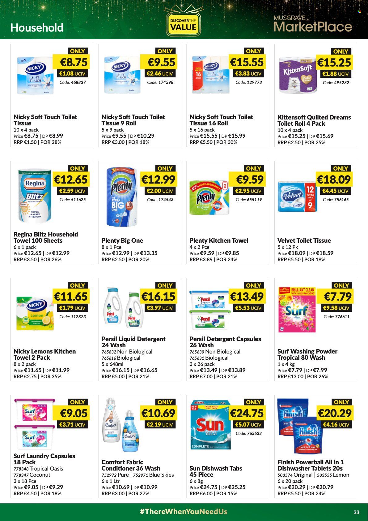 MUSGRAVE Market Place offer - 21.11.2021 - 25.12.2021. Page 33