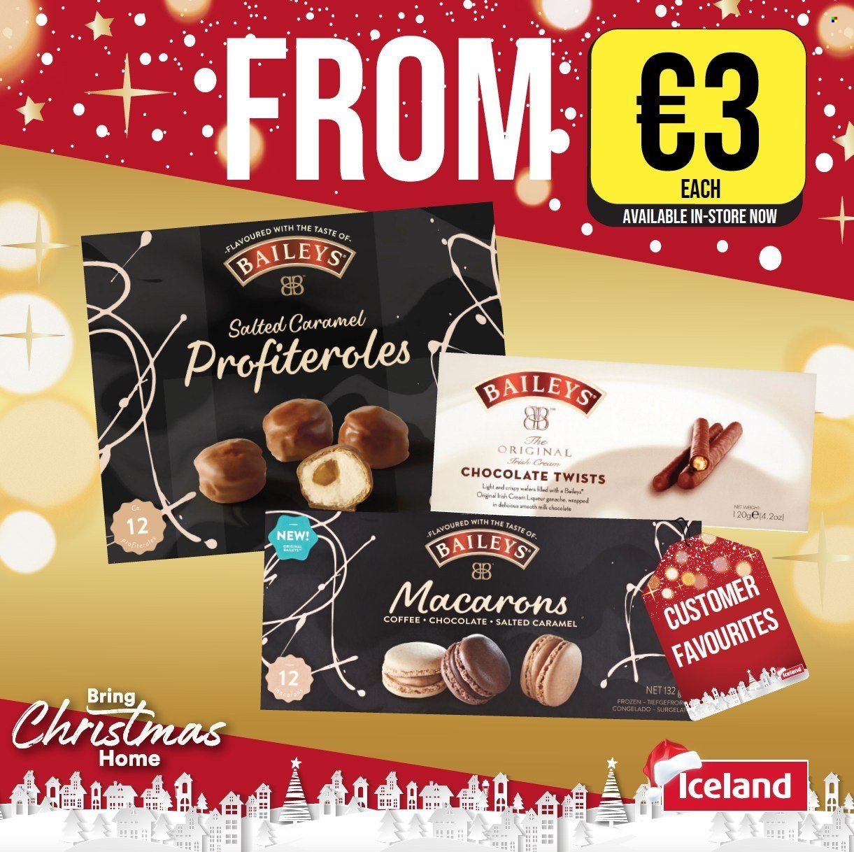 thumbnail - Iceland offer  - Sales products - macaroons, coffee, Baileys. Page 3.