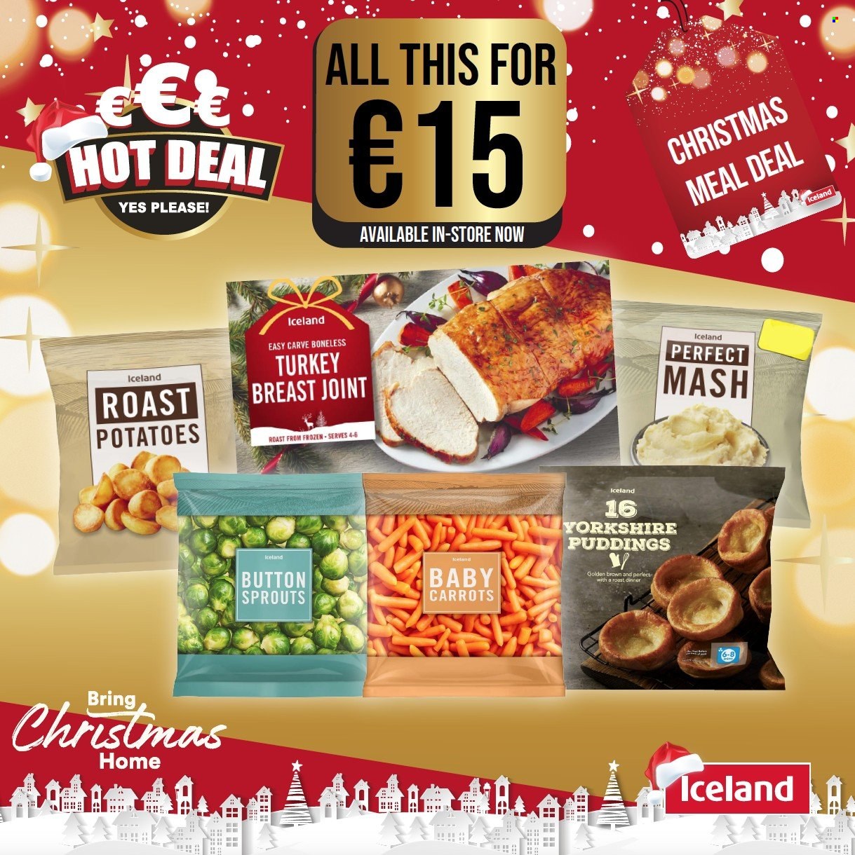 thumbnail - Iceland offer  - Sales products - potatoes, pudding, turkey breast, turkey joint. Page 2.