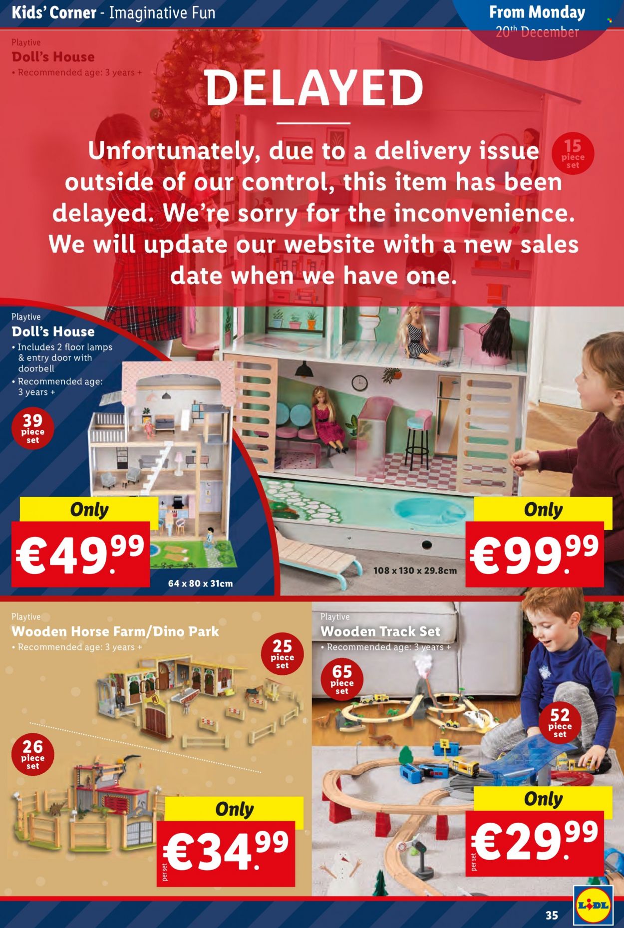 thumbnail - Lidl offer  - 16.12.2021 - 24.12.2021 - Sales products - doorbell, doll. Page 35.