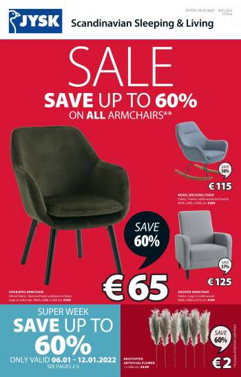 JYSK offer  - 6.1.2022 - 19.1.2022.