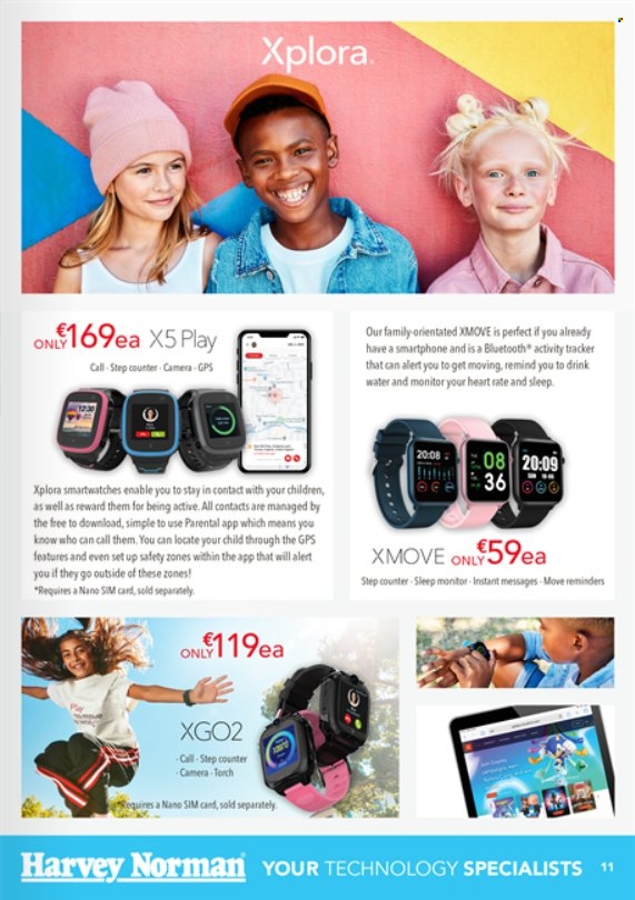 thumbnail - Harvey Norman offer  - 06.05.2022 - 31.05.2022 - Sales products - smartphone, SIM card, activity tracker, monitor, camera. Page 11.