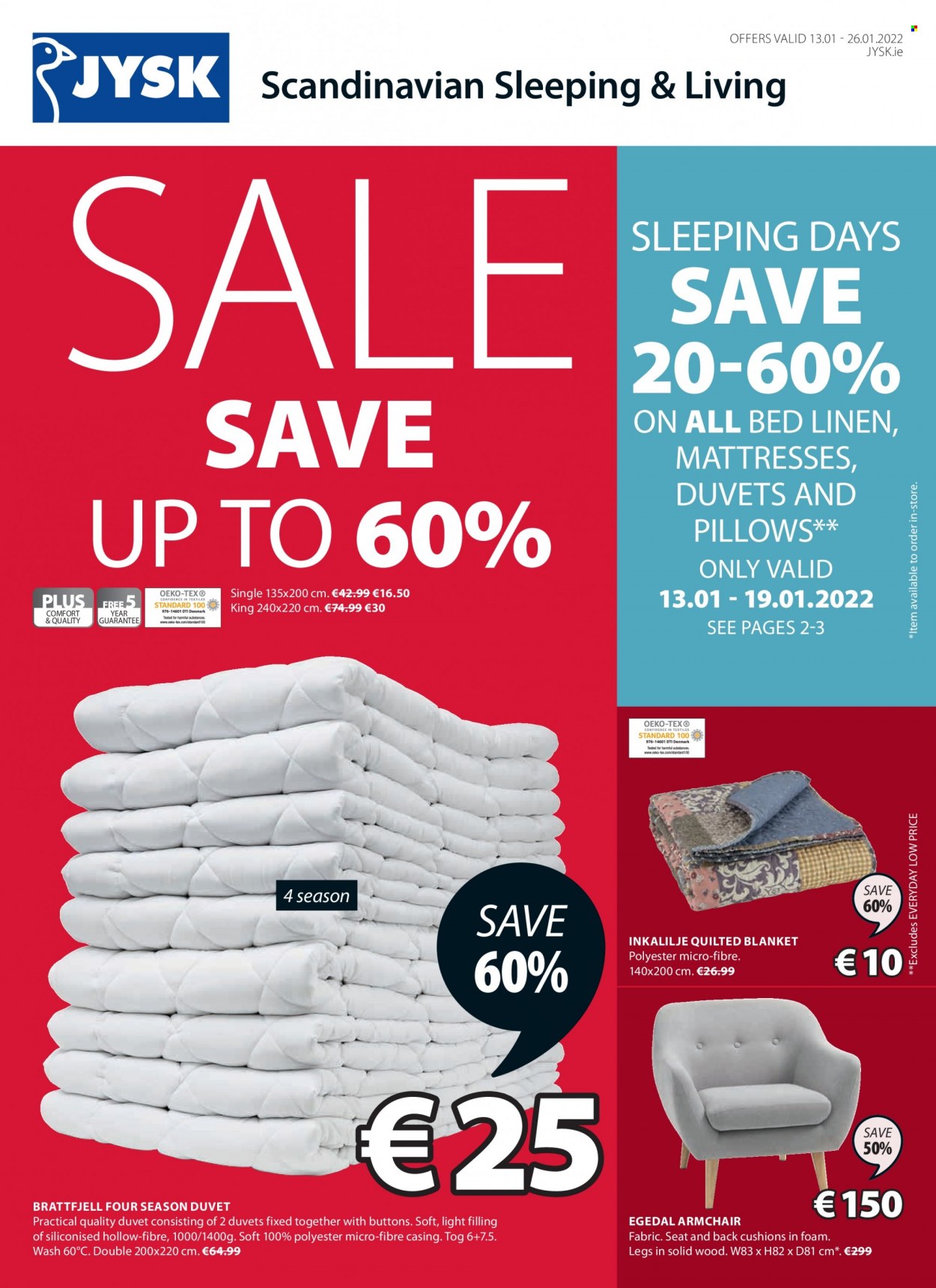 JYSK offer - 13.01.2022 - 26.01.2022. Page 1