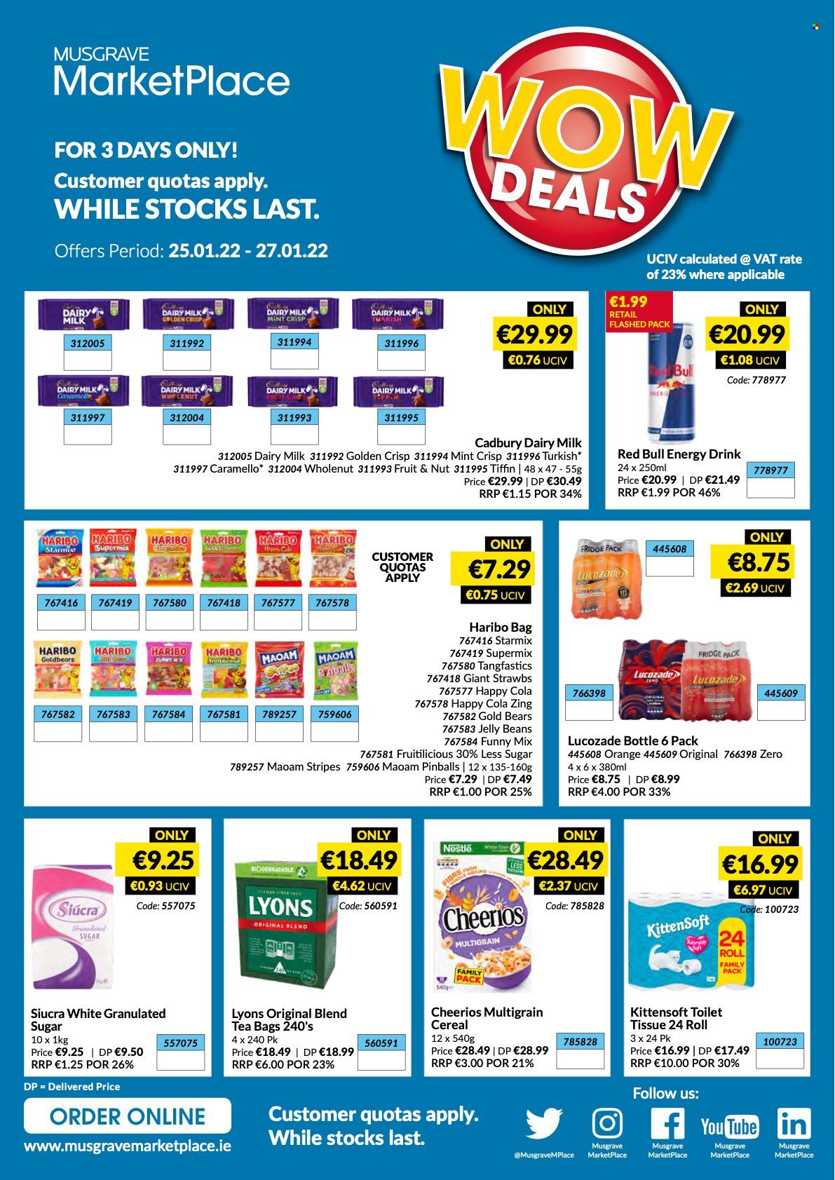 MUSGRAVE Market Place offer - 25.01.2022 - 27.01.2022. Page 1