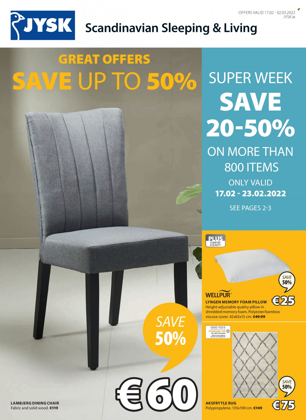 JYSK offer - 17.02.2022 - 02.03.2022. Page 1