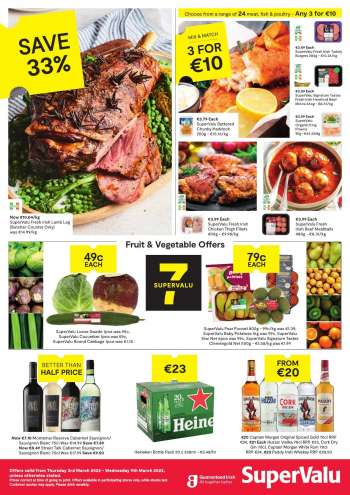 SuperValu offer  - 3.3.2022 - 9.3.2022.