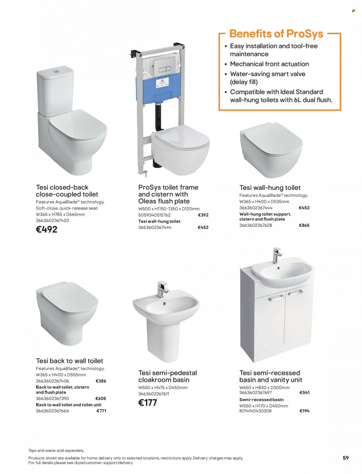 thumbnail - B&Q offer  - Sales products - vanity. Page 59.