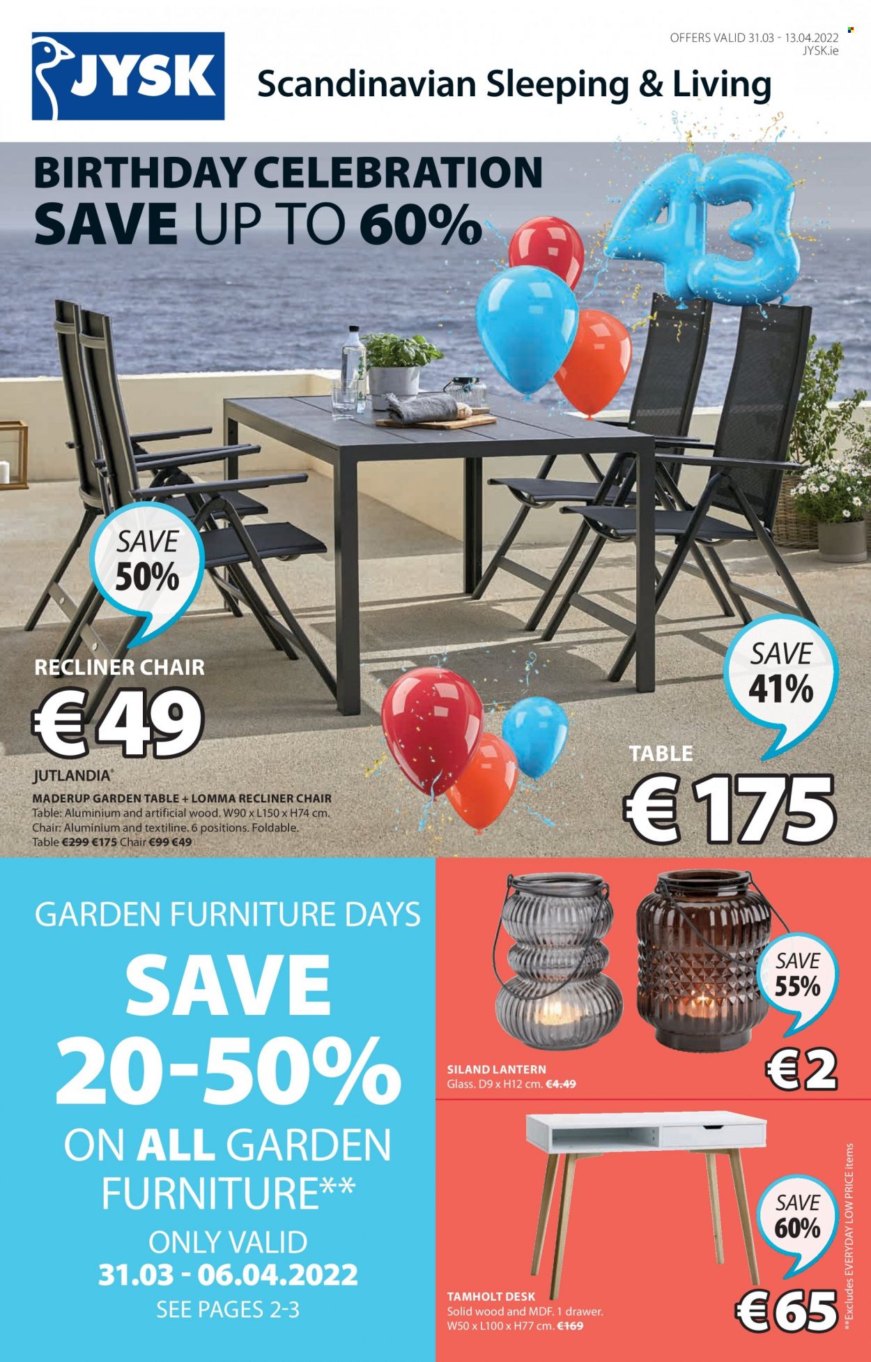 JYSK offer - 31.03.2022 - 13.04.2022. Page 1