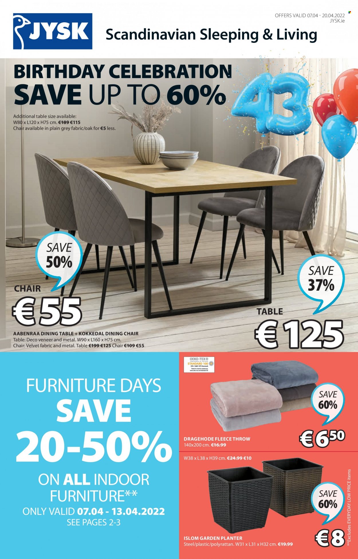 JYSK offer - 07.04.2022 - 20.04.2022. Page 1