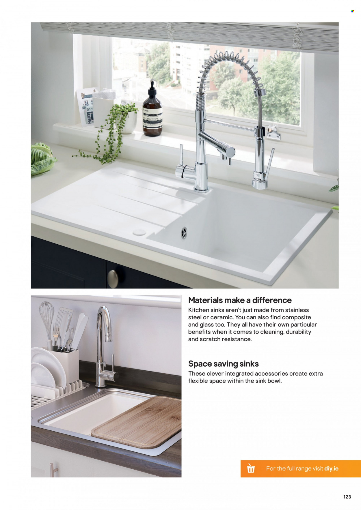 thumbnail - B&Q offer  - Sales products - sink. Page 123.