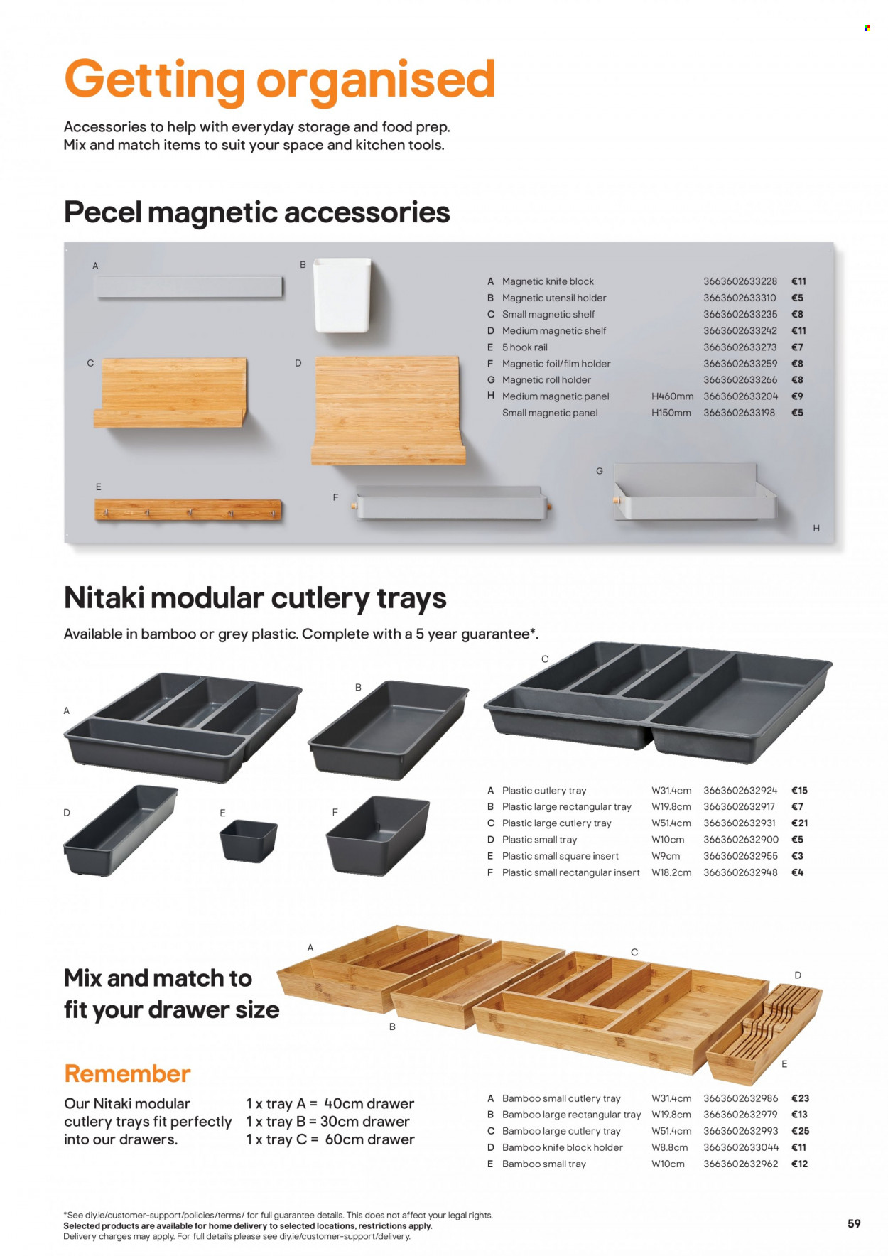 thumbnail - B&Q offer  - Sales products - shelves, holder, hook. Page 59.