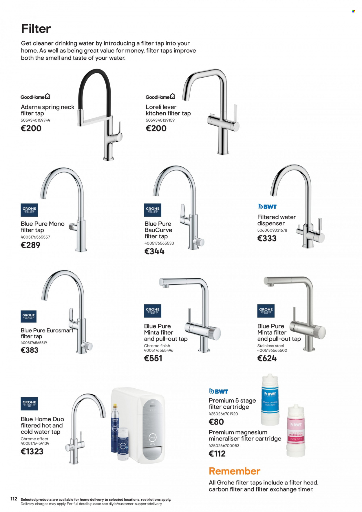 thumbnail - B&Q offer  - Sales products - Grohe, dispenser. Page 112.