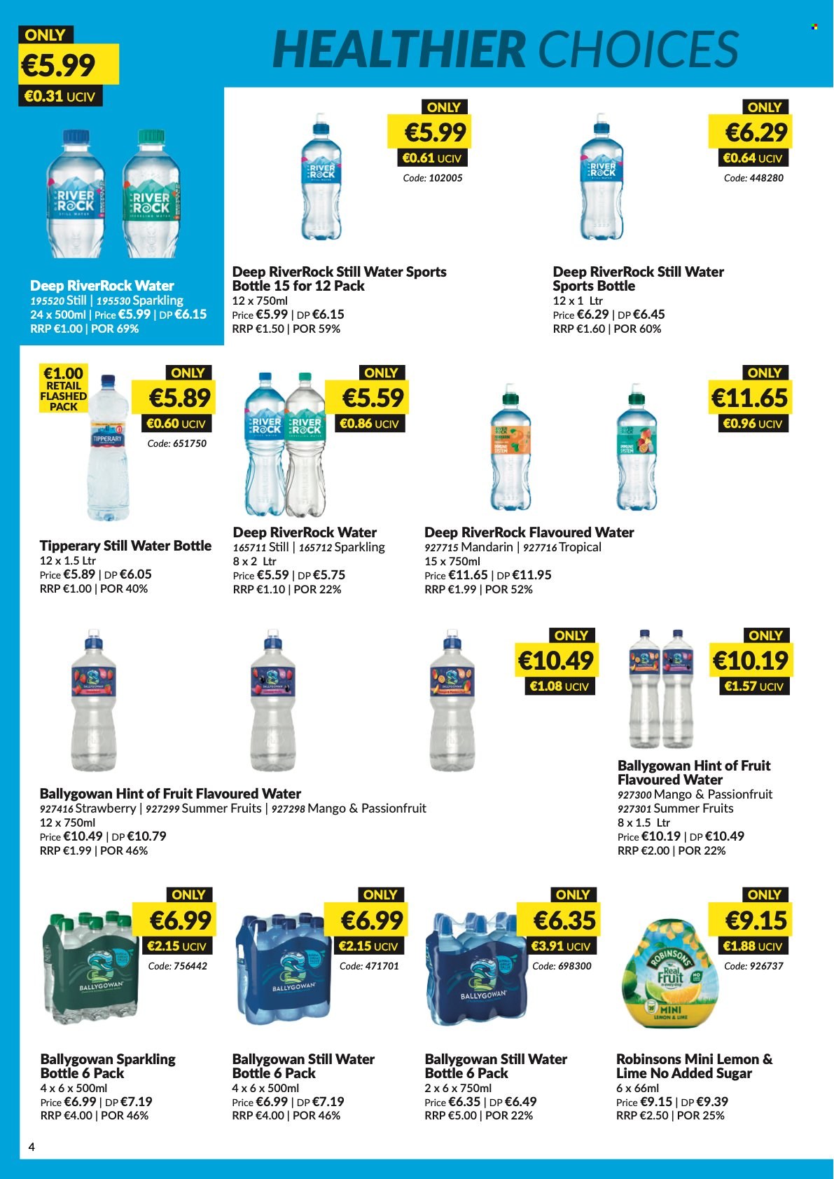 thumbnail - MUSGRAVE Market Place offer  - 08.05.2022 - 04.06.2022 - Sales products - mandarines, Ballygowan, mineral water, bottled water, drink bottle, travel bottle. Page 4.