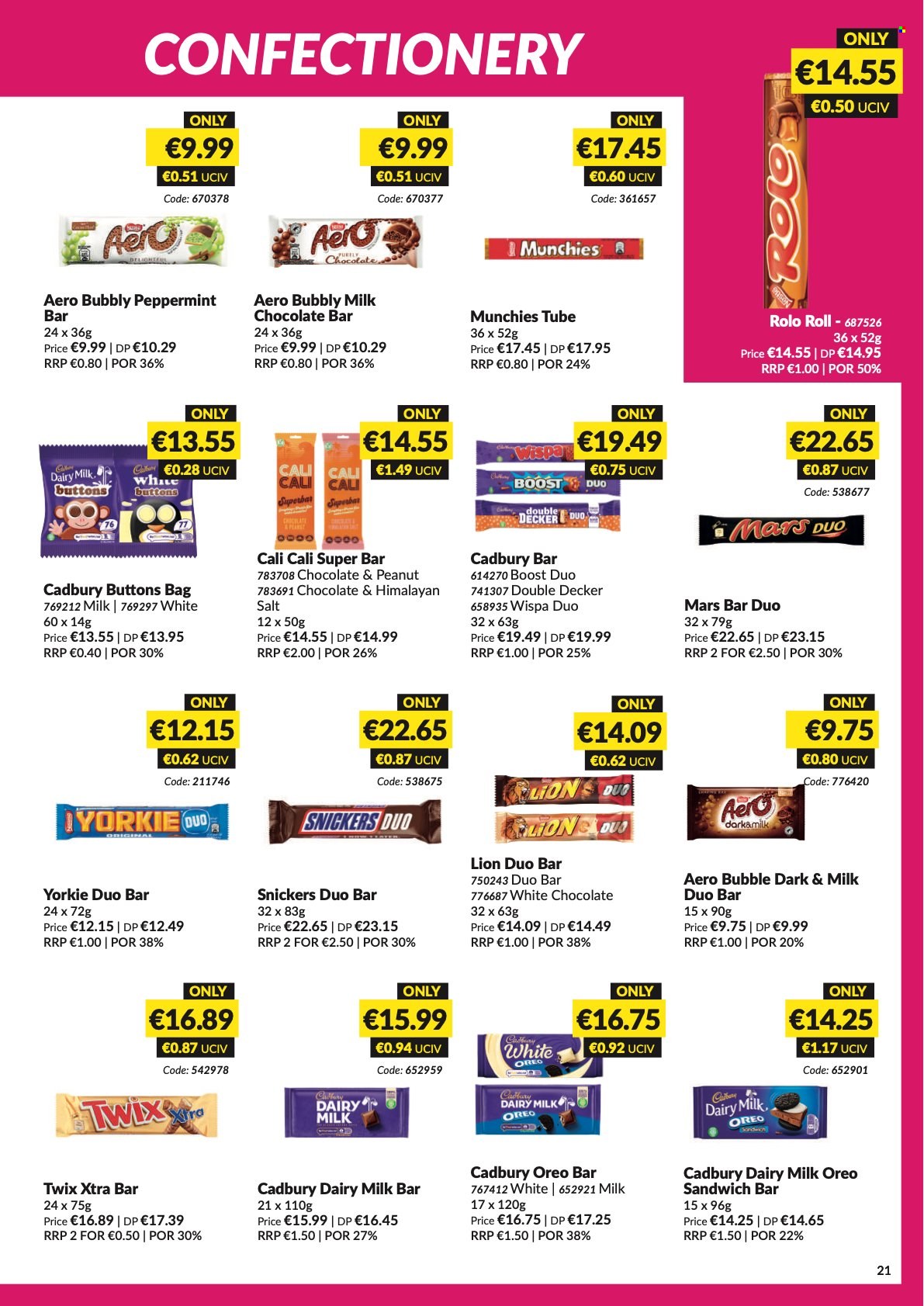 thumbnail - MUSGRAVE Market Place offer  - 08.05.2022 - 04.06.2022 - Sales products - sandwich, Oreo, milk chocolate, white chocolate, Snickers, Twix, Mars, Cadbury, Dairy Milk, chocolate bar, salt, Boost, XTRA. Page 22.